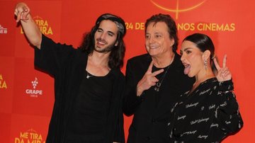 Fábio Jr. estrlela o filme "Me Tira da Mira" com seus filhos Fiuk e Cleo - Foto: Divulgação
