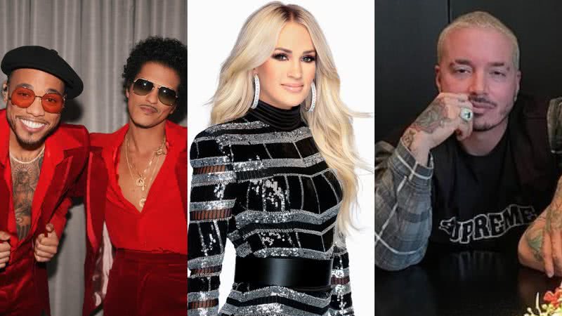 Silk Sonic, J Balvin e Carrie Underwood vão se apresentar no Grammy Awards 2022 - Reprodução/Instagram/Chris Haston/NBC