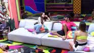 Jade Picon conversa com Laís e Pedro Scooby - Reprodução / TV Globo