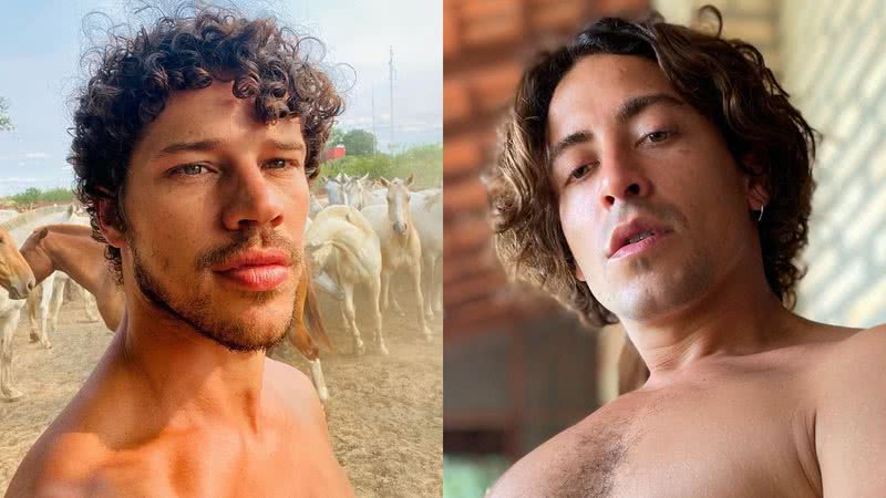 José Loreto e Jesuíta Barbosa posam nus em rio do Pantanal - Reprodução/Instagram
