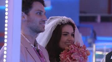 Lucas e Eslovênia casando no 'BBB 22' - Reprodução/Globo