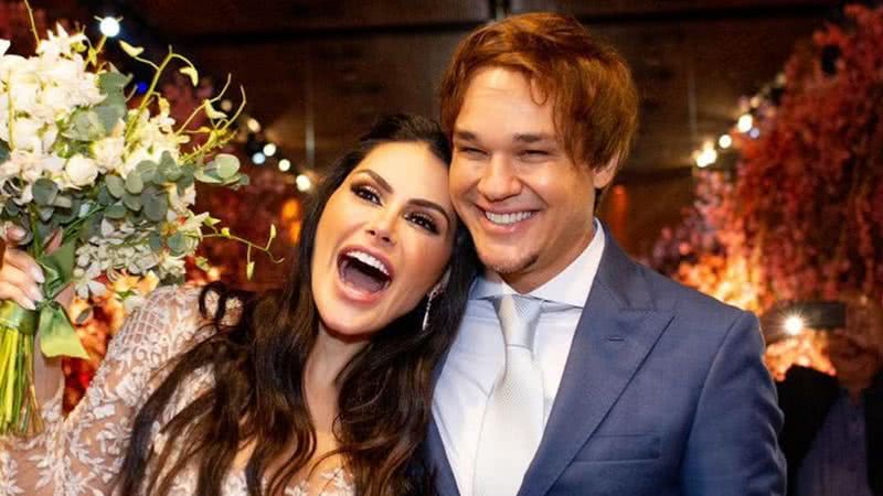 Miss Brasil Natália Guimarães se casa com o cantor Leandro, do KLB - Reprodução/Ananda Souza