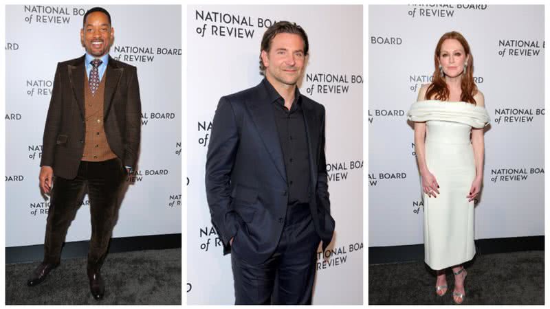 Will Smith, Bradley Cooper e Julianne Moore compareceram elegantes na cerimônia em Nova York - Fotos: Getty Images
