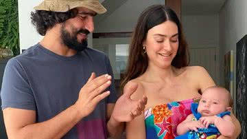 Ao lado da família, Thaila Ayala e Renato Góes comemoram o 3° mês do filho - Reprodução/Instagram