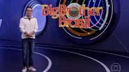 Tadeu Schmidt contando a dinâmica da semana - Globo