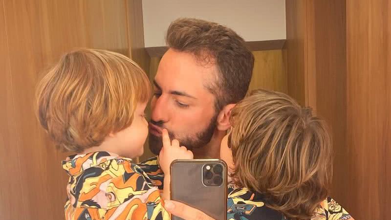 Thales Bretas mostra momento fofo com os filhos ao acordar - Reprodução/Instagram