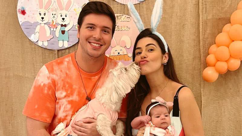 Ex-BBB Vivian Amorim faz festa inspirada na Páscoa nos 2 meses da filha - Reprodução/Instagram