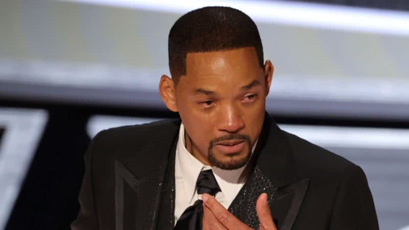 Ator Will Smith chora ao pedir desculpas por bater em Chris Rock - Neilson Barnard/Getty Images