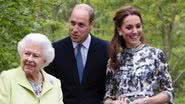 O Duque e a Duquesa de Cambridge homenagearam a Rainha Elizabeth II - Foto: Getty Images