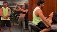 Aline Campos mostra treino inusitado com Jesus Luz: "Casal fitness" - Reprodução/Instagram