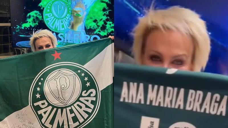 Ana Maria Braga comemora mais um título do Palmeiras no Campeonato Brasileiro - Reprodução/Instagram