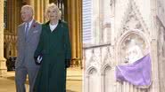 Rei Charles III e a Rainha Consorte Camilla Parker compareceram à inauguração de estátua da Rainha Elizabbeth II - Reprodução: Instagram