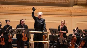 Maestro João Carlos Martins no Carnegie Hall - Fotos: Divulgação