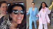 Letícia Colin surge com Regina Casé nos bastidores de 'Todas As Flores' - Reprodução/Instagram
