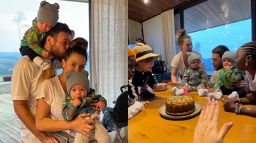 Fabiula Nascimento e Emílio Dantas comemoram os nove meses dos filhos gêmeos - Reprodução/Instagram