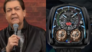 Faustão usa relógio de luxo edição limitada, avaliado em R$ 3 milhões - Foto: Reprodução/ TV BAND