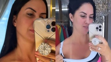 Graciele Lacerda esbanja sensualidade ao mostrar marquinha de bronzeado - Reprodução/Instagram
