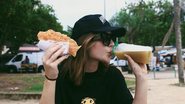 Jade Picon come pastel e toma caldo de cana - Reprodução/Instagram