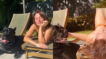 Paolla Oliveira de biquíni com os pets - Reprodução/Instagram