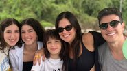 Vera Viel e as filhas fazem surpresa de aniversário para Rodrigo Faro - Reprodução/Instagram