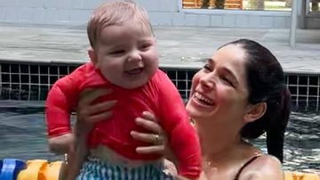 Sabrina Petraglia mostra primeira aula de natação do filho caçula - Reprodução/Instagram