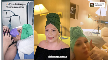 Simony compartilha com seguidores sua primeira sessão de radioterapia - Foto: Reprodução/Instagram
