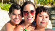 Wanessa Camargo curte dia na piscina ao lado dos filhos - Reprodução/Instagram