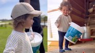 Filho caçula de Giovanna Ewbank e Bruno Gagliasso alimenta animais no rancho da família - Reprodução/Instagram