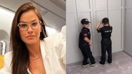 Andressa Suita baba ao exibir os filhos de policiais para a escola - Reprodução/Instagram