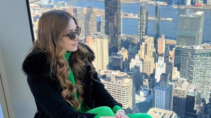 Carla Vanzak se apaixona por NY vista pelo edifício Empire State Building e o Rockefeller - Reprodução/Instagram