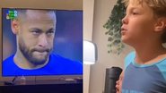 Carol Dantas flagra reação de Davi Lucca com o gol de Neymar Jr. pela Seleção Brasileira - Reprodução/Instagram