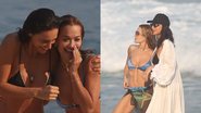 Débora Nascimento curte dia de praia com a cantora Rita Ora no Rio - Agnews