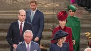 Príncipe Harry, Meghan Markle, príncipe William, Kate Middleton, príncipe Charles e Camilla Parker - Foto: Getty Images
