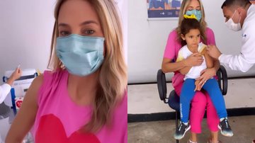 Ticiane Pinheiro leva a filha para tomar vacina e pequena surpreende com reação - Reprodução/Instagram