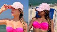 Gabi Martins exibe corpão de biquíni rosa em praia do Rio - Reprodução/Instagram