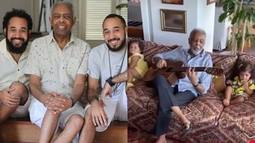 Gilberto Gil comemora Dia de Cosme e Damião com os gêmeos da família - Reprodução/Instagram