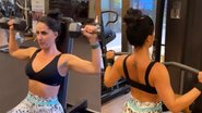 De top decotado e calça de oncinha, Graciele Lacerda exibe corpaço na academia - Reprodução/Instagram