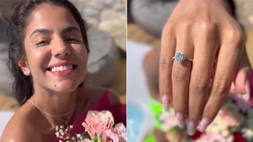 Hariany Almeida exibe o seu anel de noivado - Foto: Reprodução / Instagram