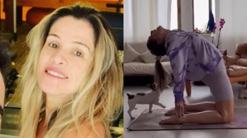 Ingrid Guimarães vive momento hilário com seus cachorros durante sua aula de yoga - Reprodução/Instagram