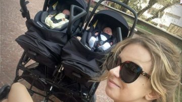 Isabella Scherer faz primeiro passeio na companhia dos filhos gêmeos - Reprodução/Instagram