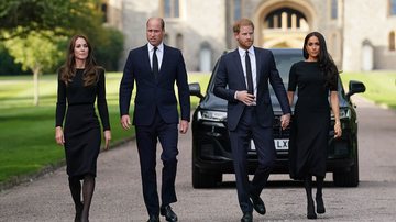 Kate Middleton, príncipe William, príncipe Harry e Meghan Markle - Foto: Getty Images