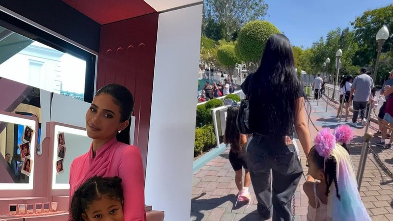 Kylie Jenner leva a filha mais velha e as sobrinhas para passeio na Disneyland da Califórnia - Foto/Reprodução