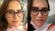 Leticia Cazarré surge com a caçula, Maria Guilhermina, no hospital - Reprodução/Instagram