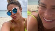 Priscila Fantin renova o bronzeado na praia - Foto: Reprodução / Instagram