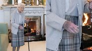 Rainha Elizabeth II apareceu com hematoma na mão no dia 6 de setembro de 2022 - Foto: Getty Images