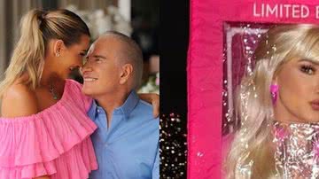 Ana Paula Siebert e Roberto Justus se vestem de Barbie e Ken - Reprodução/Instagram