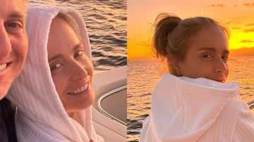 Apresentadores Angélica e Luciano Huck aproveitam momento romântico em barco luxuoso - Foto: Reprodução / Instagram