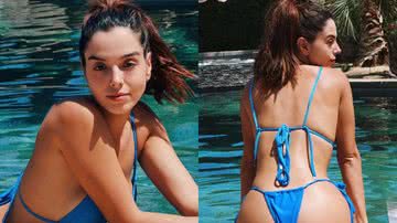 Giovanna Lacellotti arrasa ao surgir de biquíni azul - Reprodução/Instagram