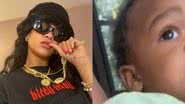 Rihanna encantou seus seguidores ao mostrar vídeo com o filho em seu colo - Reprodução: Instagram