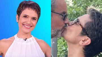 Sandra Annenberg surge aos beijos com o marido - Reprodução/Instagram
